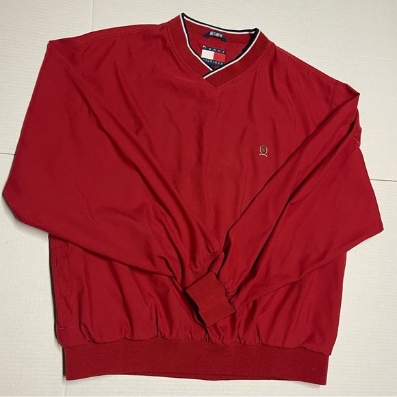 Tommy Hilfiger Men's V-Neck Red Sweater - Picture 2 of 9